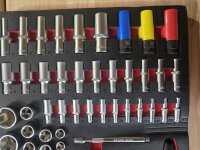 Werkzeugeinlage Steckschlüsselsatz 80-teilig Werkzeugeinlage Modul