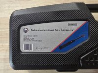 Drehmomentschlüssel 1/4" 5–25 Nm Stahl-Faust Falco